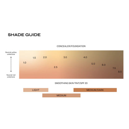 NEW RELEASE
Medium - Smoothing Skin Tint / SPF20
30mL
