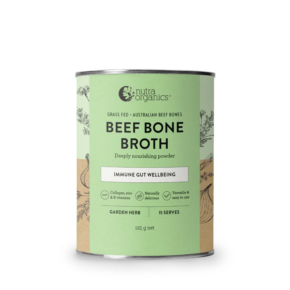 Beef Bone Broth - Garden herb